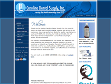 Tablet Screenshot of carolinadental.com